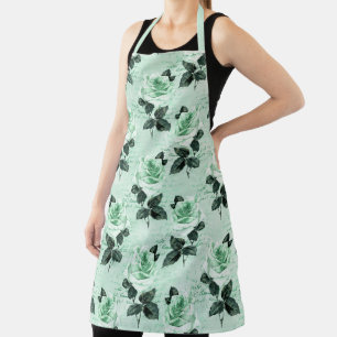 Tablier Série Mint Floral Usé Design 6