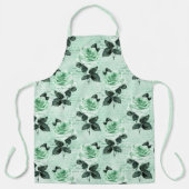Tablier Série Mint Floral Usé Design 6 (Recto)
