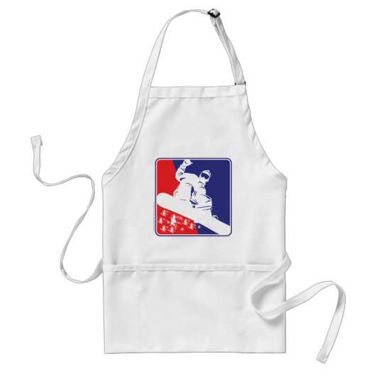 Tablier Serpent à neige rouge-blanc-et-bleu (Devant)