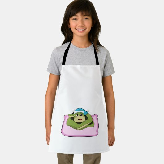 Tablier Serpent au coucher avec casquette (Insitu)