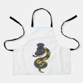 Tablier Serpent avec Casquette (Recto)