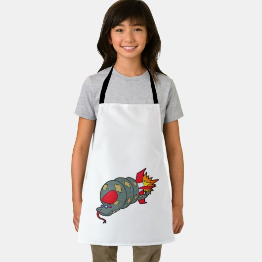 Tablier Serpent avec fusée (Insitu)