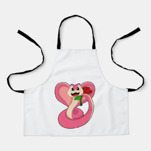Tablier Serpent avec Rose