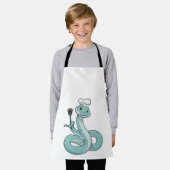 Tablier Serpent comme cuisinier avec chapeau de chef (Porté)