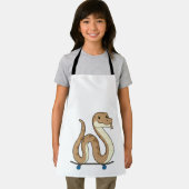 Tablier Serpent comme patineur avec skateboard (Insitu)
