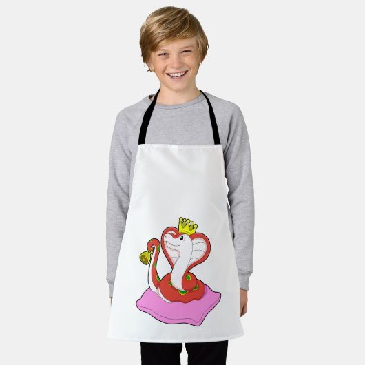 Tablier Serpent comme roi avec Couronne (Porté)