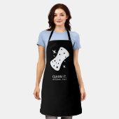 Tablier Service de nettoyage Business Noir Blanc (Porté)