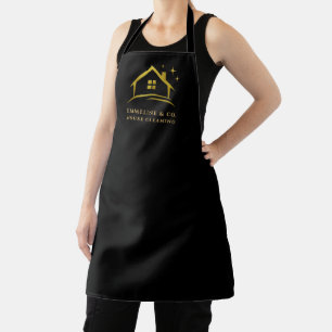 Tablier Service de nettoyage de maison dorée Maison 