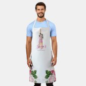 Tablier Service de nettoyage Salle d'affaires florale (Porté)