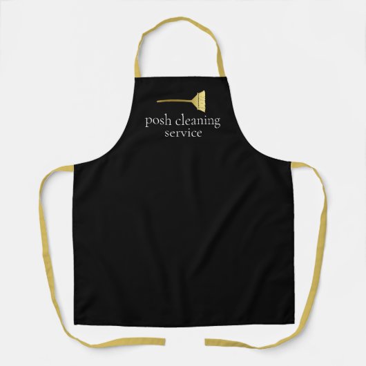 Tablier Service de nettoyage sur mesure Nom de l'entrepris (Recto)