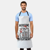 Tablier Service d'urgence Skeleton Nuring Coffee Lover (Porté)