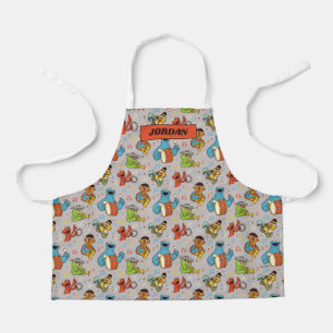 Tablier Sesame Street Band Gris Motif