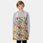 Tablier Sesame Street Pals Doodley Pattern (Porté)
