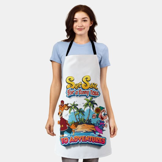 Tablier Set Sail for a Funny Tale adventure island (Porté)