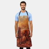 Tablier Setter rouge irlandais à l'automne Feuilles automn (Porté)