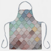 Tablier Shabby Carrelage Chic Pastel (Recto)