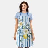 Tablier Shabby Chic Lemon Floral Series Design #1 (Porté)