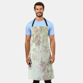 Tablier Shabby Chic Rose Floral (Porté)