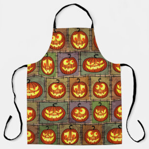 Tablier Shabby Halloween, arrière - plan vintage.