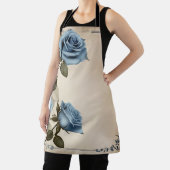 Tablier Shabby Rose bleu (Insitu)