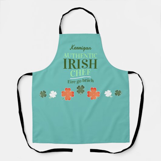 Tablier Shamrock Authentic Irish CHEF (Recto)