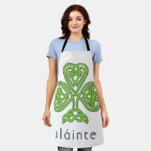 Tablier Shamrock celte Sainte Vert Saint Patrick (Porté)
