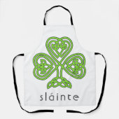 Tablier Shamrock celte Sainte Vert Saint Patrick (Recto)