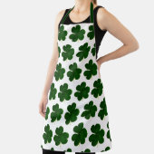 Tablier Shamrock Clovers Motif St Patrick (Insitu)
