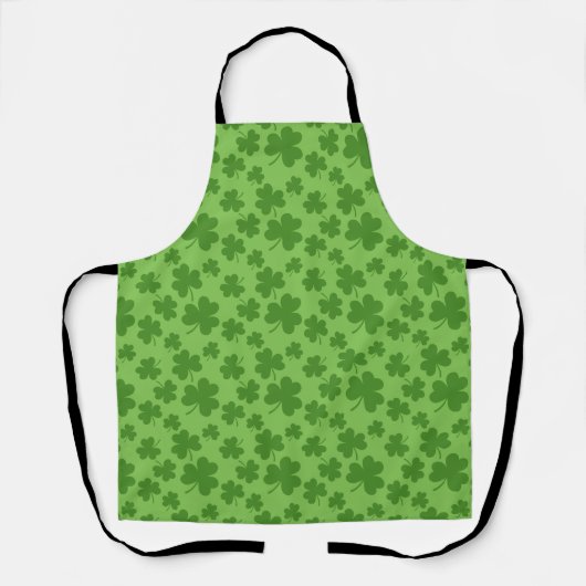 Tablier Shamrock de la Saint Patrick Motif Clover (Recto)