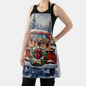 Tablier Shar Pei Christmas Red Truck Holiday (Insitu)