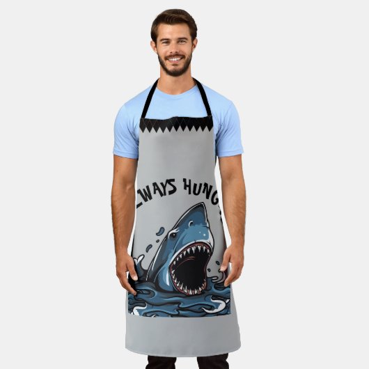 TABLIER SHARK EST TOUJOURS FAIM (Porté)