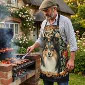 Tablier Sheltie Shetland Sheepdog Vintage Country Kitchen