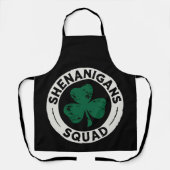 Tablier Shenanigans Squad St Patrick's Day Shamrock (Recto)