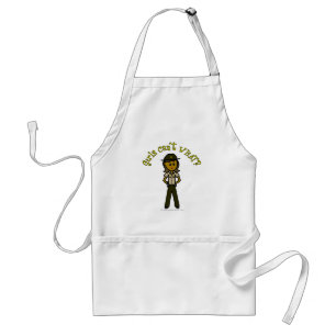 Tablier Sheriff femme sombre en uniforme Brown