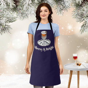 Tablier Sherry & Bright Drôle Nouveauté Noël Cuisine