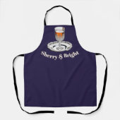 Tablier Sherry & Bright Funny Novelty Cuisine de Noël (Recto)