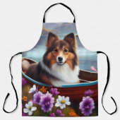 Tablier Shetland Sheepdog sur une pagaie : une aventure Pi (Recto)