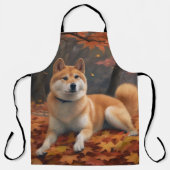 Tablier Shib Inu en automne Leaves automne Inspire (Recto)
