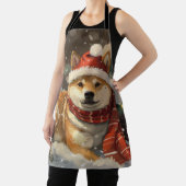 Tablier Shiba Inu Chien Festive de Noël (Insitu)