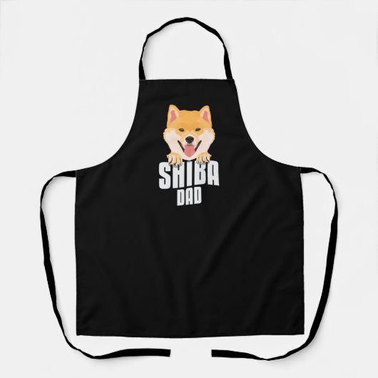 Tablier Shiba Inu Papa, Chien Papa (Recto)