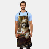 Tablier Shih Tzu Saison des Fêtes de Noël (Porté)