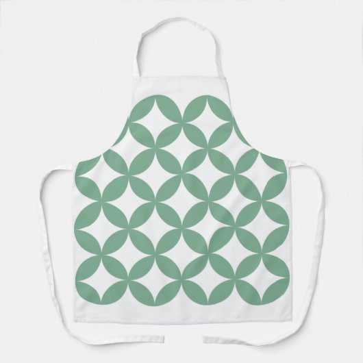 Tablier Shippo Vert - Cuisine Japonaise (Recto)