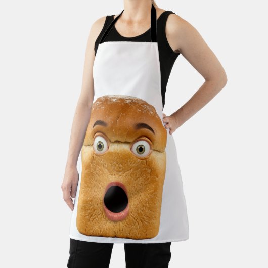 Tablier Shocked Bread Loaf Funny Meme Face (Insitu)