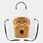 Tablier Shocked Bread Loaf Funny Meme Face (Recto)