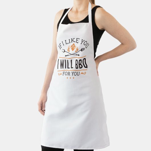 Tablier Si Je Vous Aimerais, Je Vais Vous Faire Un BBQ (Insitu)