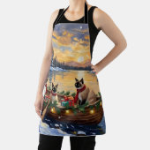 Tablier Siamese Cat Christmas Boat Holiday (Insitu)