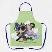 Tablier Siamese Cat Mischief drôle (Recto)