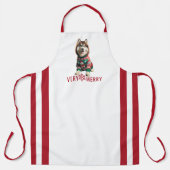 Tablier Sibérie Husky Holiday All-Over Print Apron (Recto)