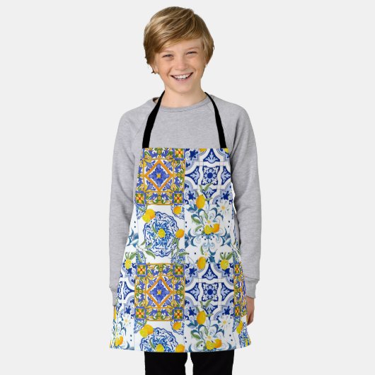 Tablier Sicilistyle, summer art all-over Print Apron (Porté)