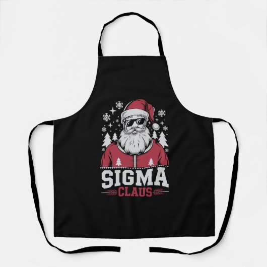 Tablier Sigma Claus Cool Père Noël Christmas Rizz Rizzler  (Recto)